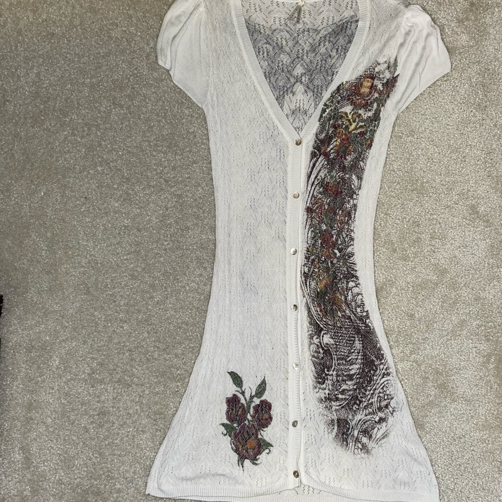 Lapis Crochet Knit Boho Sweater Cardigan Cover Up